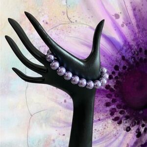 Chic Lavender Beaded Bracelet